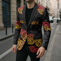 New Zealand Rugby Pacific Custom Blazer Rangatira Maori Kowhaiwhai Pattern LT9 - Polynesian Pride