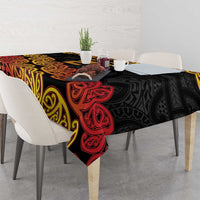 New Zealand Rugby Pacific Custom Tablecloth Rangatira Maori Kowhaiwhai Pattern