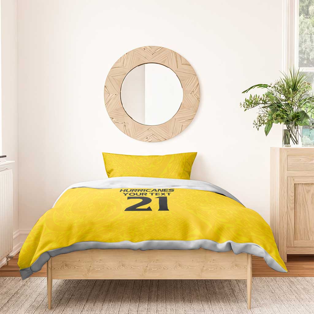 New Zealand Rugby Pacific Custom Bedding Set Hau Awhiowhio Maori Tribal Tattoo