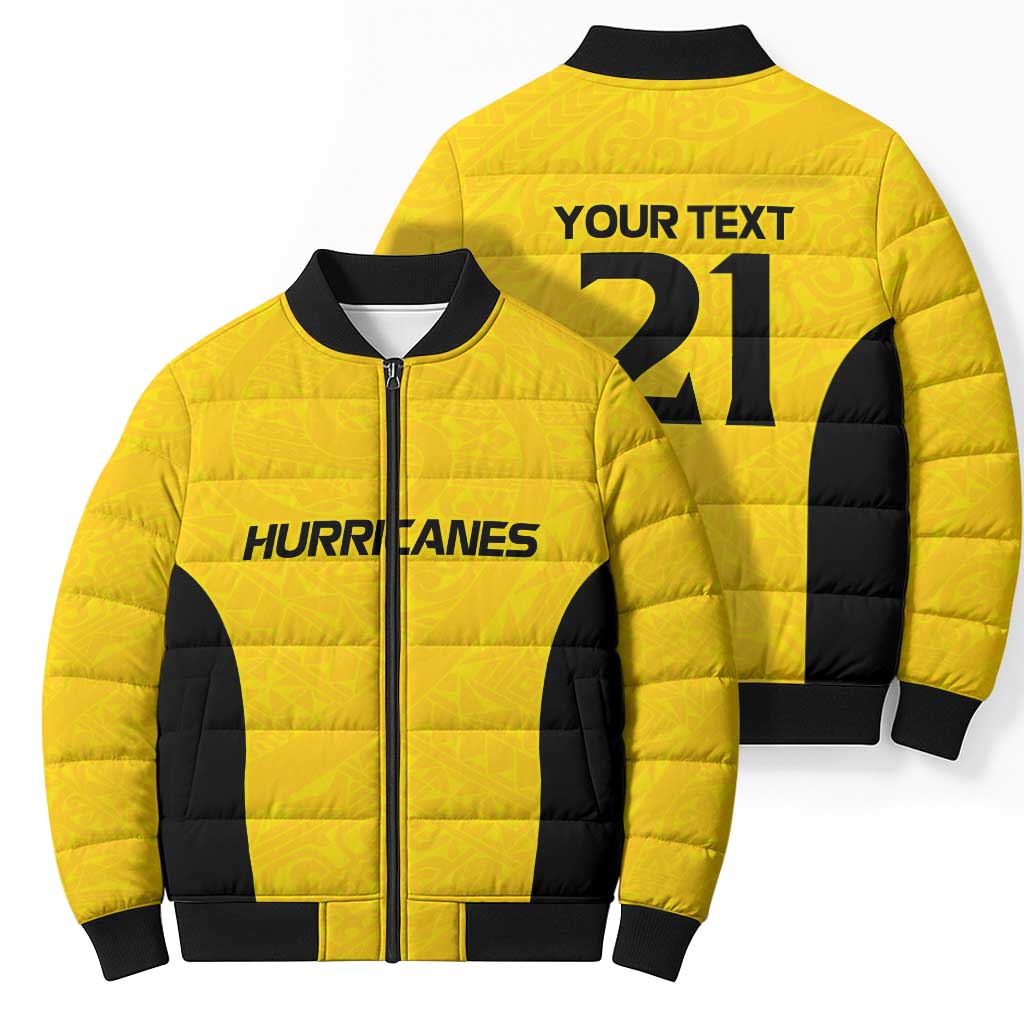 New Zealand Rugby Pacific Custom Bomber Puffer Jacket Hau Awhiowhio Maori Tribal Tattoo - Polynesian Pride