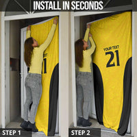 New Zealand Rugby Pacific Custom Door Cover Hau Awhiowhio Maori Tribal Tattoo - Polynesian Pride