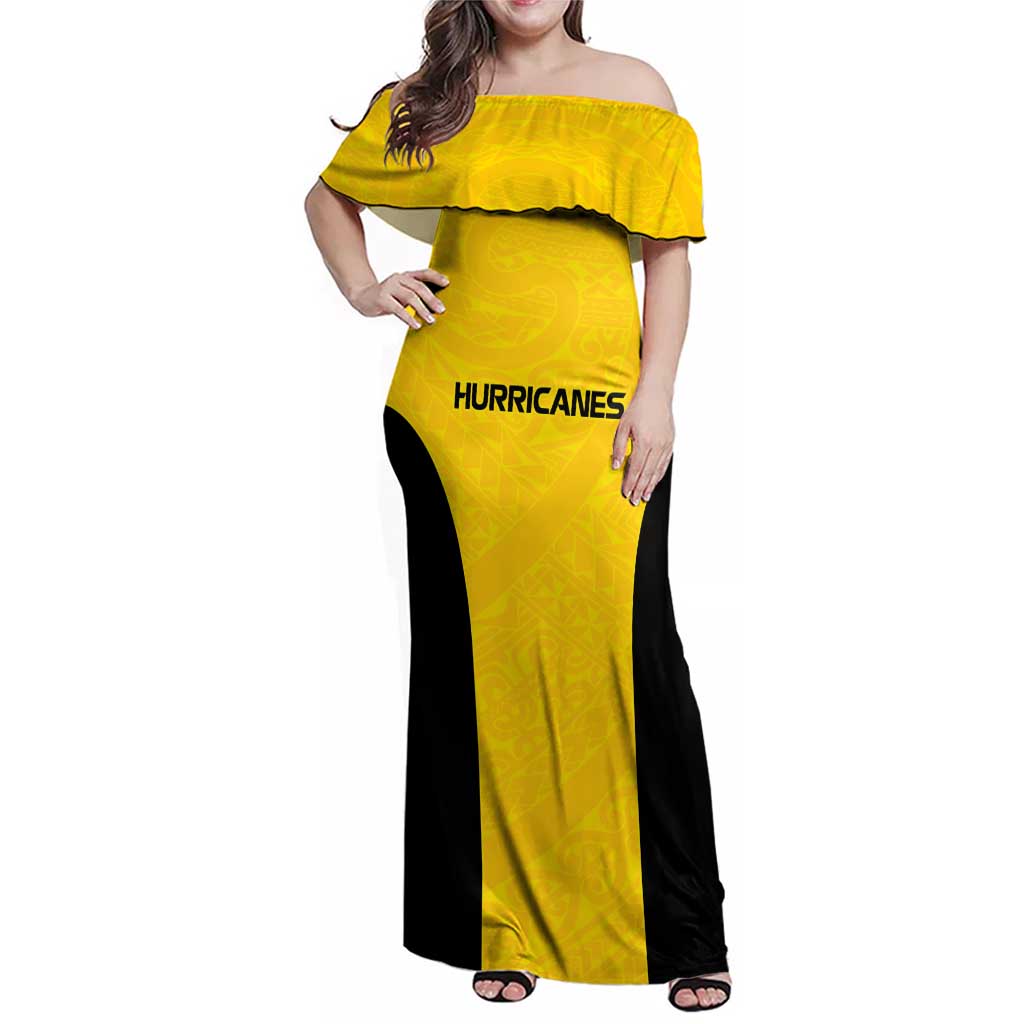 New Zealand Rugby Pacific Custom Family Matching Off Shoulder Maxi Dress and Hawaiian Shirt Hau Awhiowhio Maori Tribal Tattoo