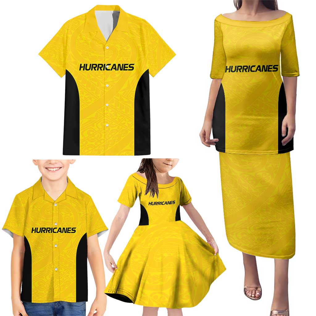 New Zealand Rugby Pacific Custom Family Matching Puletasi and Hawaiian Shirt Hau Awhiowhio Maori Tribal Tattoo