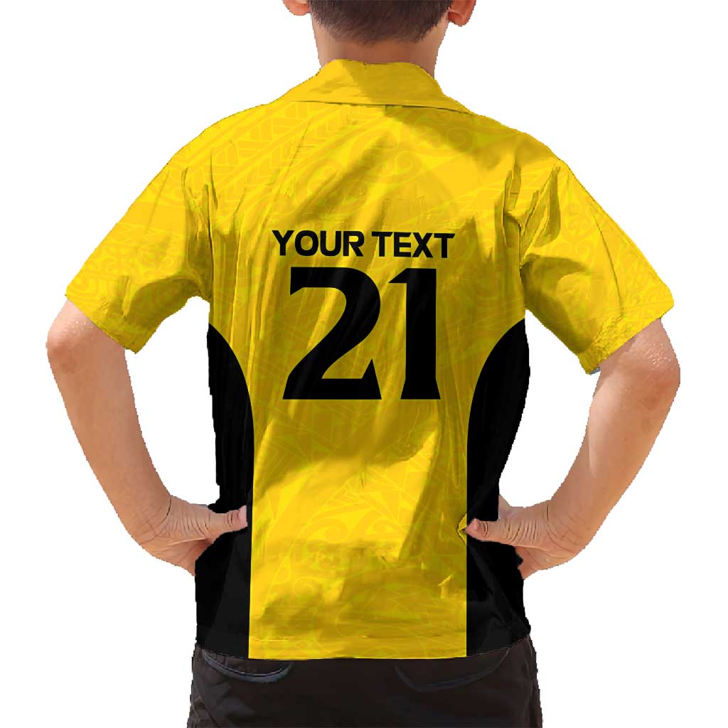 New Zealand Rugby Pacific Custom Family Matching Tank Maxi Dress and Hawaiian Shirt Hau Awhiowhio Maori Tribal Tattoo