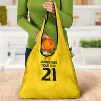 New Zealand Rugby Pacific Custom Grocery Bag Hau Awhiowhio Maori Tribal Tattoo