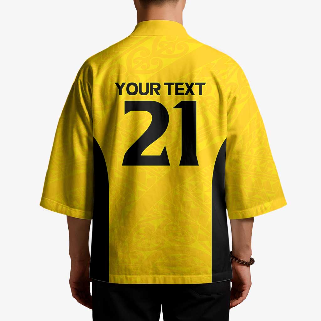 New Zealand Rugby Pacific Custom Kimono Hau Awhiowhio Maori Tribal Tattoo - Polynesian Pride