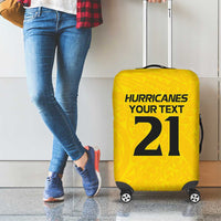 New Zealand Rugby Pacific Custom Luggage Cover Hau Awhiowhio Maori Tribal Tattoo