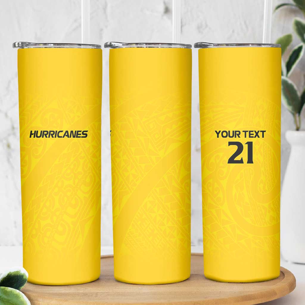 New Zealand Rugby Pacific Custom Skinny Tumbler Hau Awhiowhio Maori Tribal Tattoo LT9 - Polynesian Pride