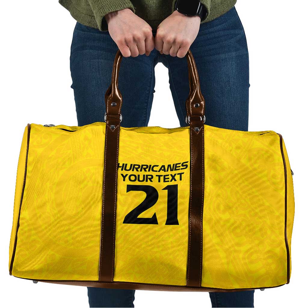 New Zealand Rugby Pacific Custom Travel Bag Hau Awhiowhio Maori Tribal Tattoo - Polynesian Pride