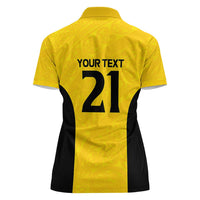 New Zealand Rugby Pacific Custom Women Polo Shirt Hau Awhiowhio Maori Tribal Tattoo