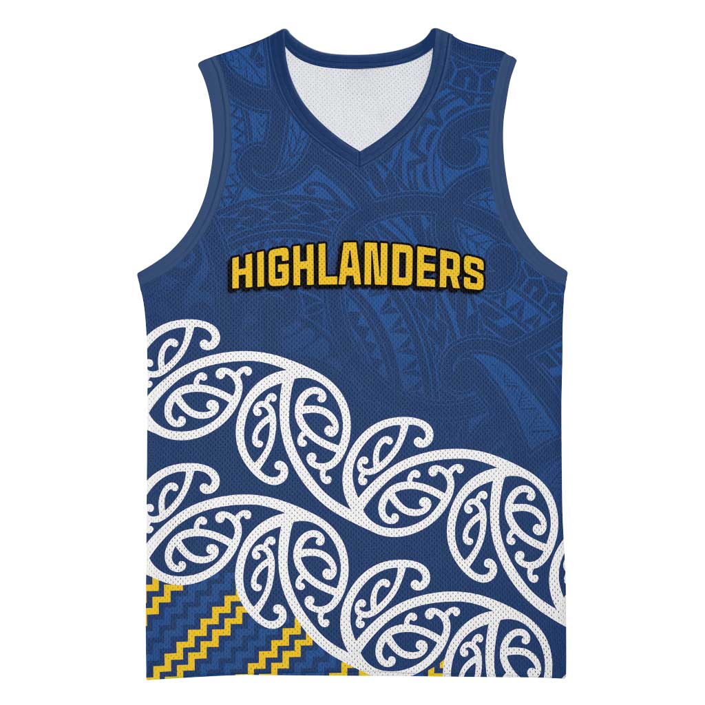 New Zealand Rugby Pacific Custom Basketball Jersey Kahupeka Maori Kowhaiwhai Pattern - Polynesian Pride