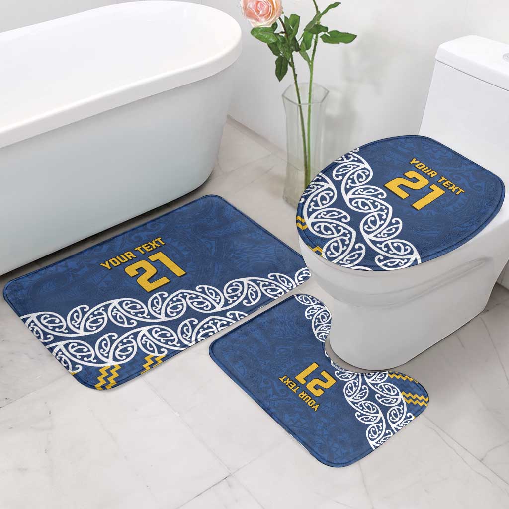 New Zealand Rugby Pacific Custom Bathroom Set Kahupeka Maori Kowhaiwhai Pattern - Polynesian Pride
