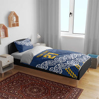 New Zealand Rugby Pacific Custom Bedding Set Kahupeka Maori Kowhaiwhai Pattern