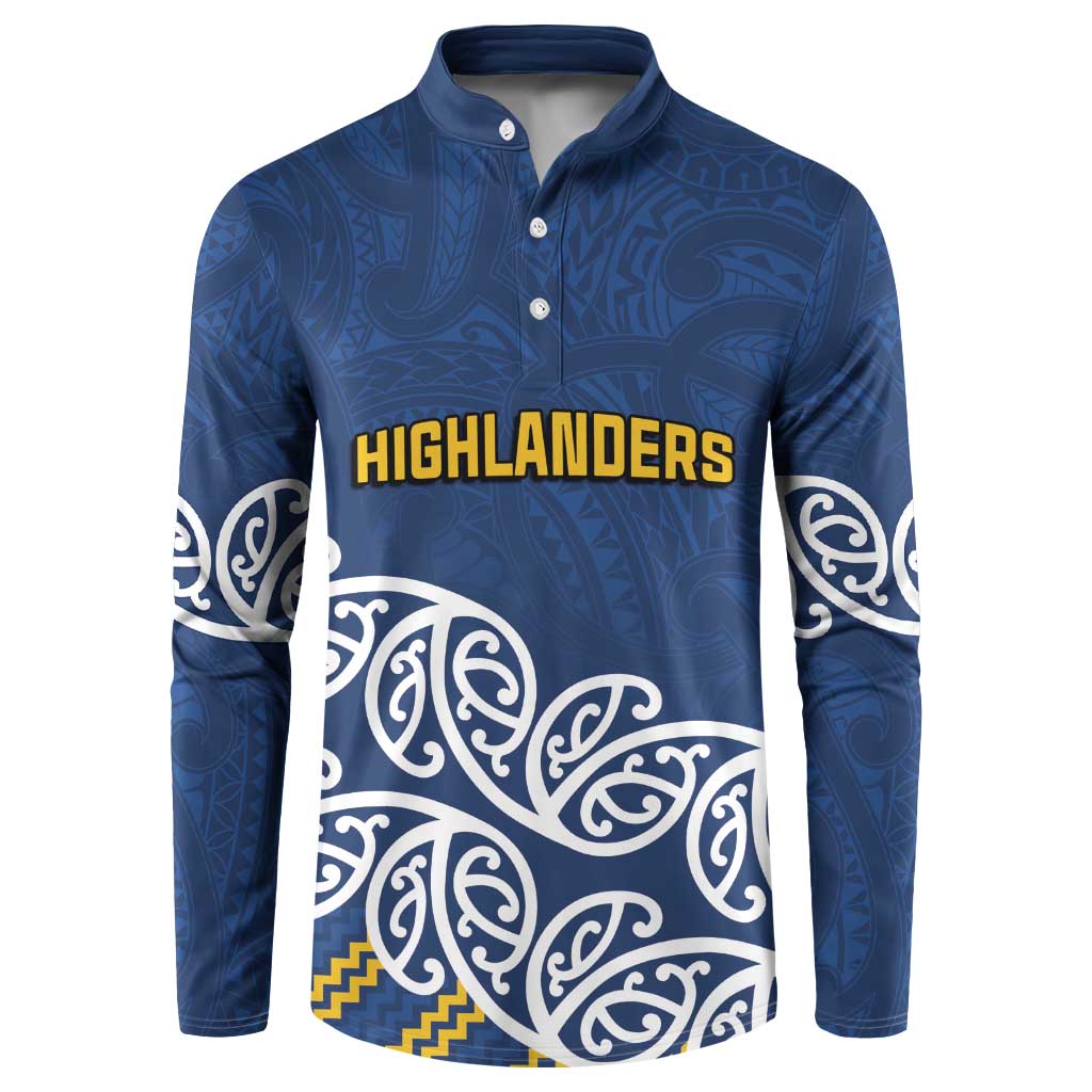 New Zealand Rugby Pacific Custom Button Sweatshirt Kahupeka Maori Kowhaiwhai Pattern