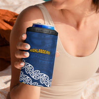New Zealand Rugby Pacific Custom 4 in 1 Can Cooler Tumbler Kahupeka Maori Kowhaiwhai Pattern LT9 - Polynesian Pride