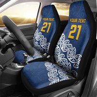 New Zealand Rugby Pacific Custom Car Seat Cover Kahupeka Maori Kowhaiwhai Pattern LT9 - Polynesian Pride