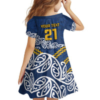 New Zealand Rugby Pacific Custom Family Matching Mermaid Dress and Hawaiian Shirt Kahupeka Maori Kowhaiwhai Pattern
