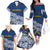 New Zealand Rugby Pacific Custom Family Matching Off The Shoulder Long Sleeve Dress and Hawaiian Shirt Kahupeka Maori Kowhaiwhai Pattern