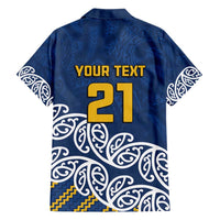 New Zealand Rugby Pacific Custom Family Matching Off Shoulder Maxi Dress and Hawaiian Shirt Kahupeka Maori Kowhaiwhai Pattern