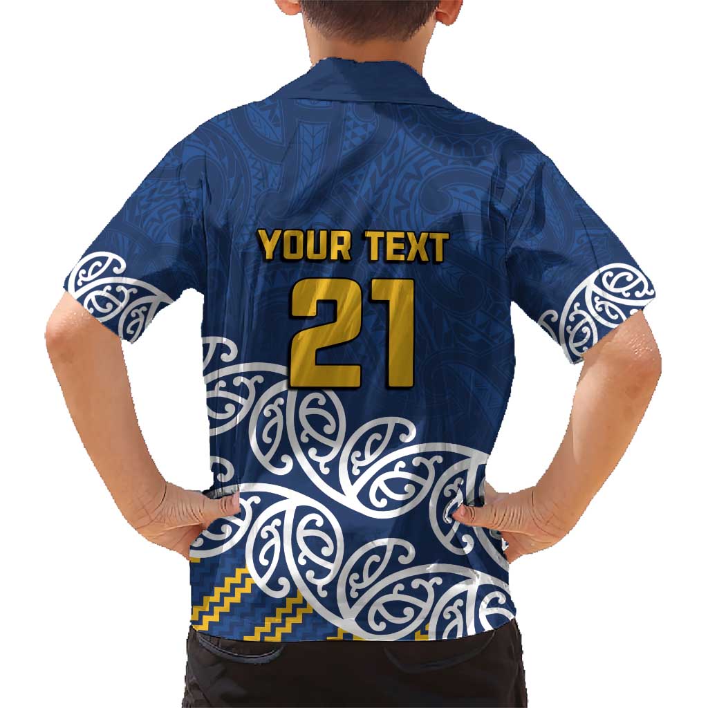New Zealand Rugby Pacific Custom Family Matching Short Sleeve Bodycon Dress and Hawaiian Shirt Kahupeka Maori Kowhaiwhai Pattern