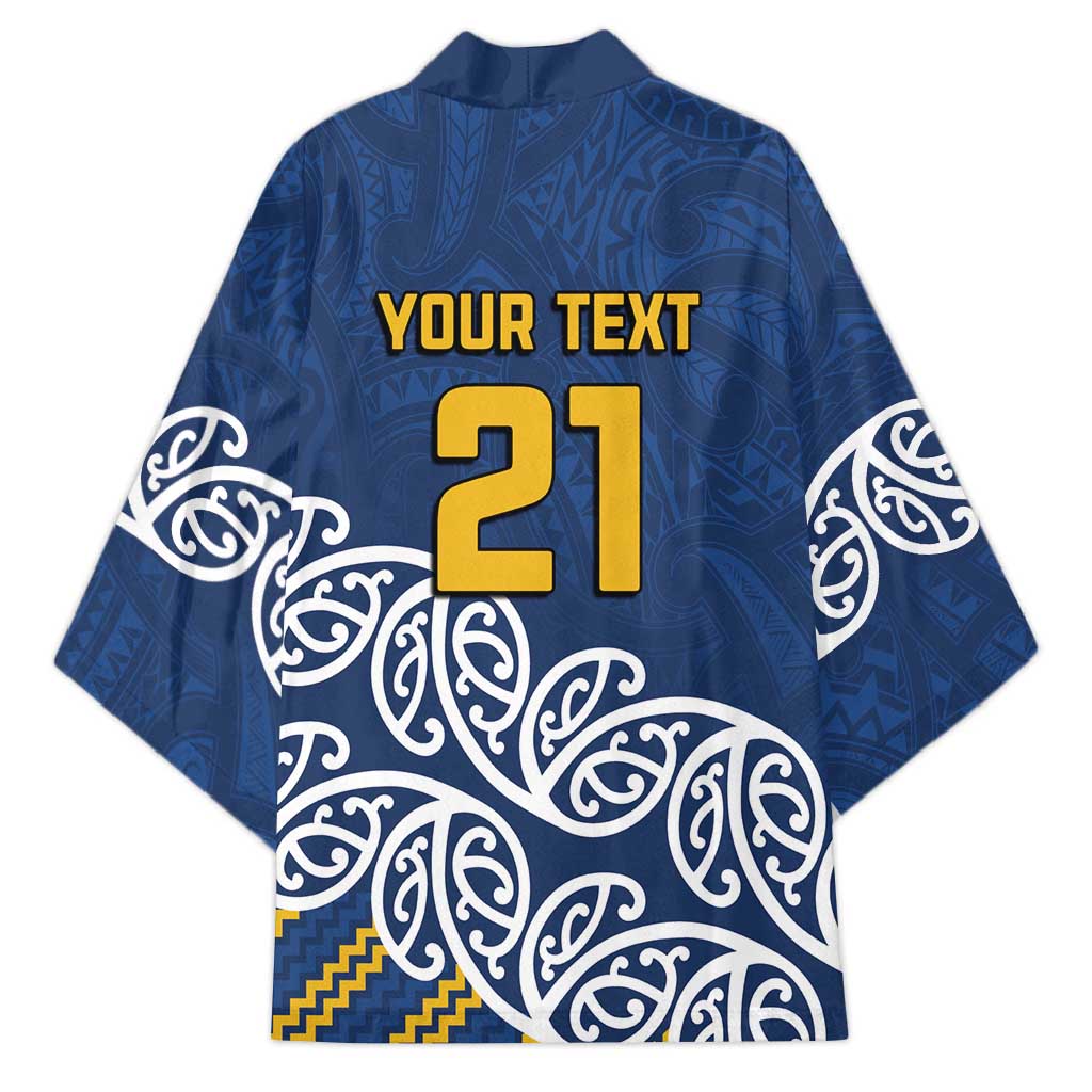 New Zealand Rugby Pacific Custom Kimono Kahupeka Maori Kowhaiwhai Pattern - Polynesian Pride