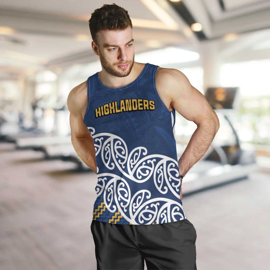 New Zealand Rugby Pacific Custom Men Tank Top Kahupeka Maori Kowhaiwhai Pattern
