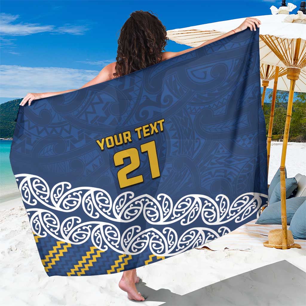 New Zealand Rugby Pacific Custom Sarong Kahupeka Maori Kowhaiwhai Pattern