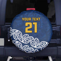New Zealand Rugby Pacific Custom Spare Tire Cover Kahupeka Maori Kowhaiwhai Pattern