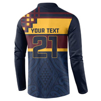 New Zealand Rugby Pacific Custom Button Sweatshirt Kahupeka Retro 2025 Taniko Motif