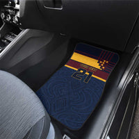 New Zealand Rugby Pacific Custom Car Mats Kahupeka Retro 2025 Taniko Motif LT9 - Polynesian Pride