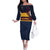 New Zealand Rugby Pacific Custom Family Matching Off The Shoulder Long Sleeve Dress and Hawaiian Shirt Kahupeka Retro 2025 Taniko Motif