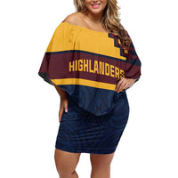 New Zealand Rugby Pacific Custom Family Matching Off Shoulder Short Dress and Hawaiian Shirt Kahupeka Retro 2025 Taniko Motif