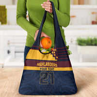 New Zealand Rugby Pacific Custom Grocery Bag Kahupeka Retro 2025 Taniko Motif LT9 - Polynesian Pride