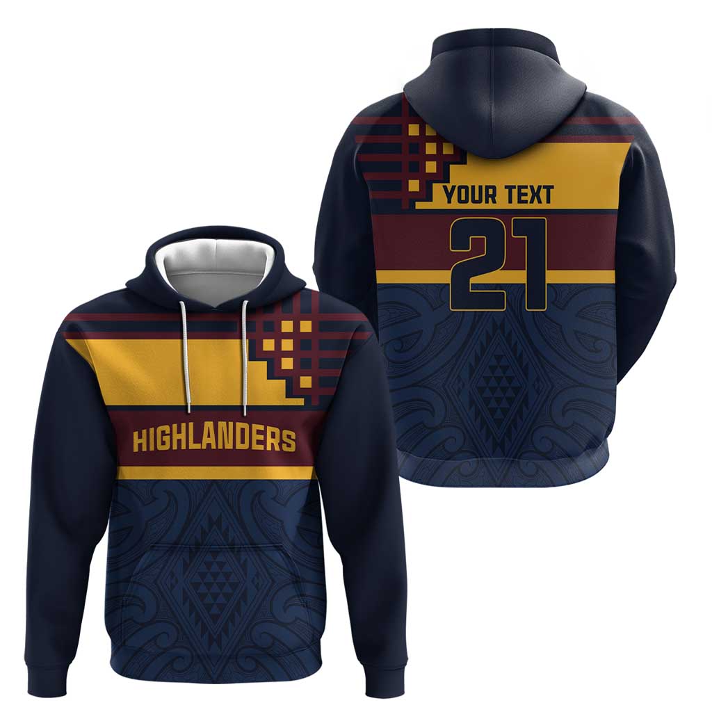 New Zealand Rugby Pacific Custom Hoodie Kahupeka Retro 2025 Taniko Motif