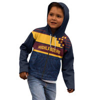 New Zealand Rugby Pacific Custom Kid Hoodie Kahupeka Retro 2025 Taniko Motif