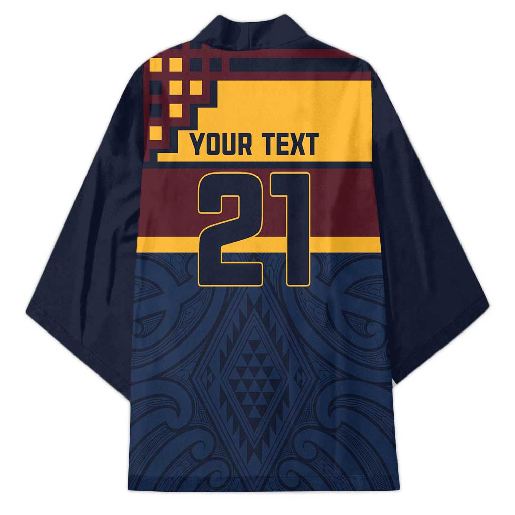 New Zealand Rugby Pacific Custom Kimono Kahupeka Retro 2025 Taniko Motif - Polynesian Pride
