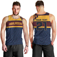 New Zealand Rugby Pacific Custom Men Tank Top Kahupeka Retro 2025 Taniko Motif