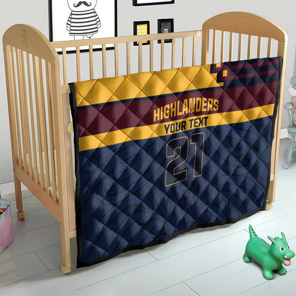 New Zealand Rugby Pacific Custom Quilt Kahupeka Retro 2025 Taniko Motif
