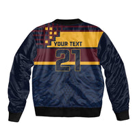 New Zealand Rugby Pacific Custom Sleeve Zip Bomber Jacket Kahupeka Retro 2025 Taniko Motif