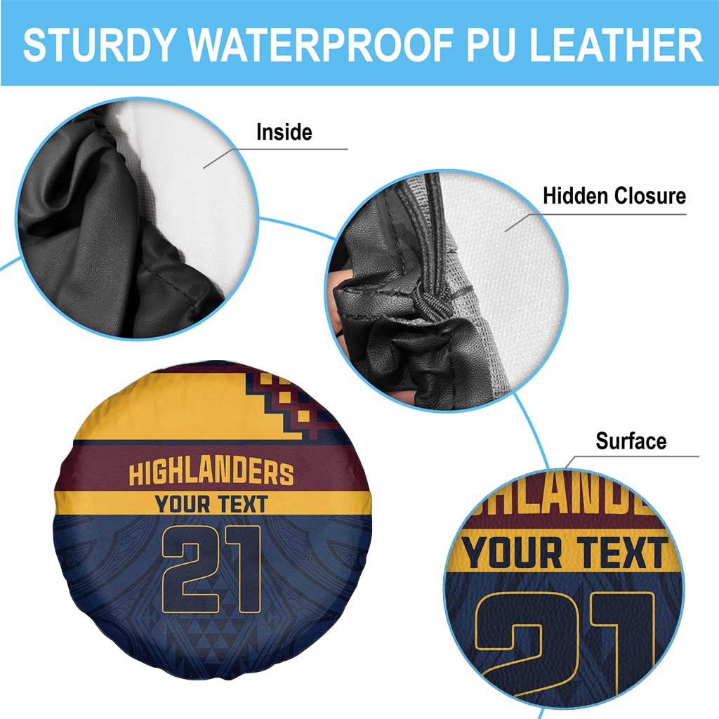 New Zealand Rugby Pacific Custom Spare Tire Cover Kahupeka Retro 2025 Taniko Motif