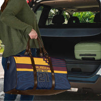 New Zealand Rugby Pacific Custom Travel Bag Kahupeka Retro 2025 Taniko Motif - Polynesian Pride