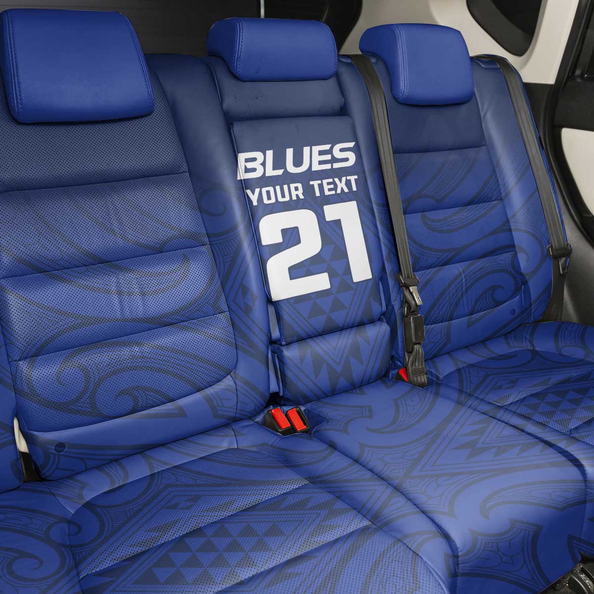New Zealand Rugby Pacific Custom Back Car Seat Cover Kahurangi Auckland All Blue
