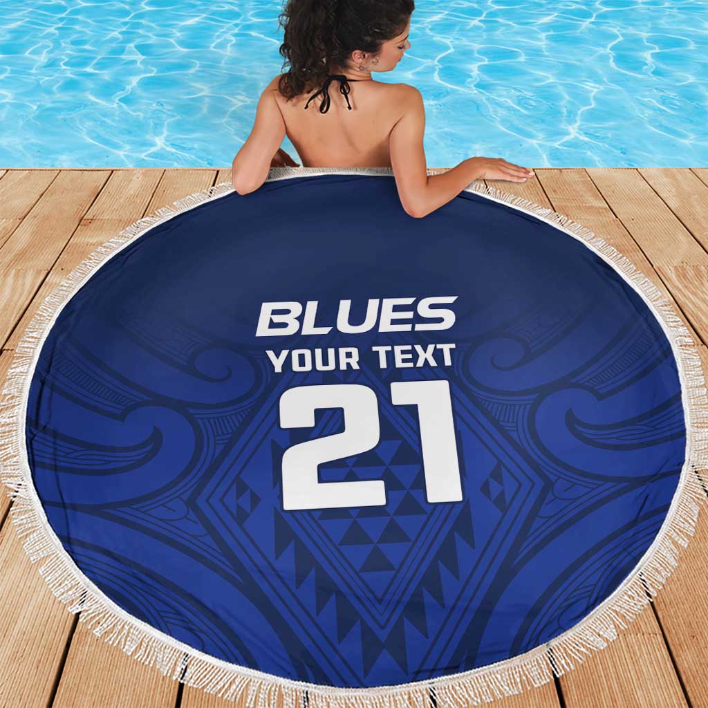 New Zealand Rugby Pacific Custom Beach Blanket Kahurangi Auckland All Blue