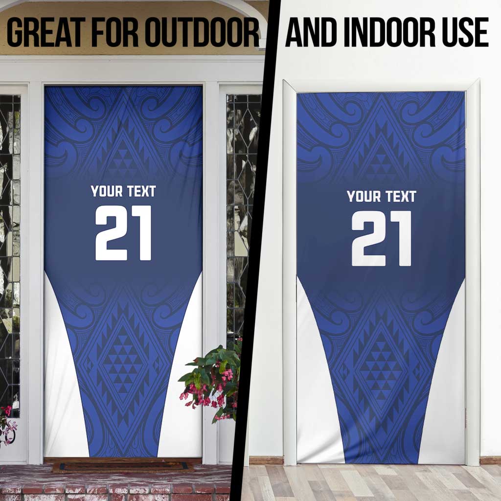 New Zealand Rugby Pacific Custom Door Cover Kahurangi Auckland All Blue - Polynesian Pride
