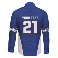 New Zealand Rugby Pacific Custom Family Matching Long Sleeve Bodycon Dress and Hawaiian Shirt Kahurangi Auckland All Blue