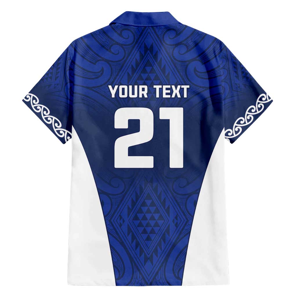 New Zealand Rugby Pacific Custom Family Matching Puletasi and Hawaiian Shirt Kahurangi Auckland All Blue