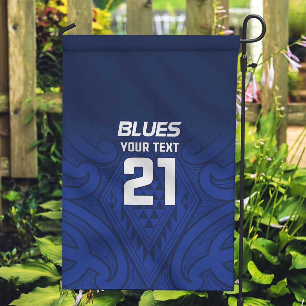 New Zealand Rugby Pacific Custom Garden Flag Kahurangi Auckland All Blue