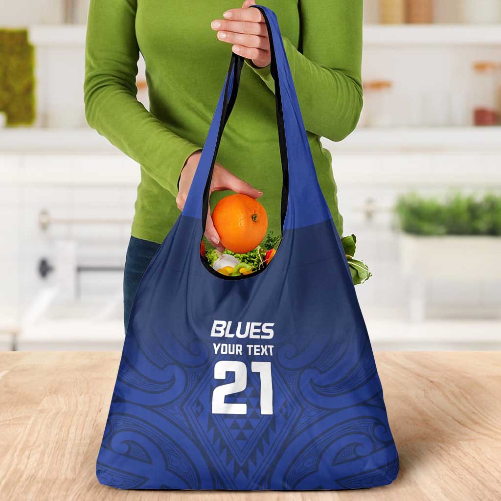 New Zealand Rugby Pacific Custom Grocery Bag Kahurangi Auckland All Blue LT9 - Polynesian Pride