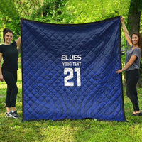 New Zealand Rugby Pacific Custom Quilt Kahurangi Auckland All Blue