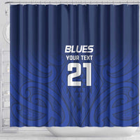 New Zealand Rugby Pacific Custom Shower Curtain Kahurangi Auckland All Blue